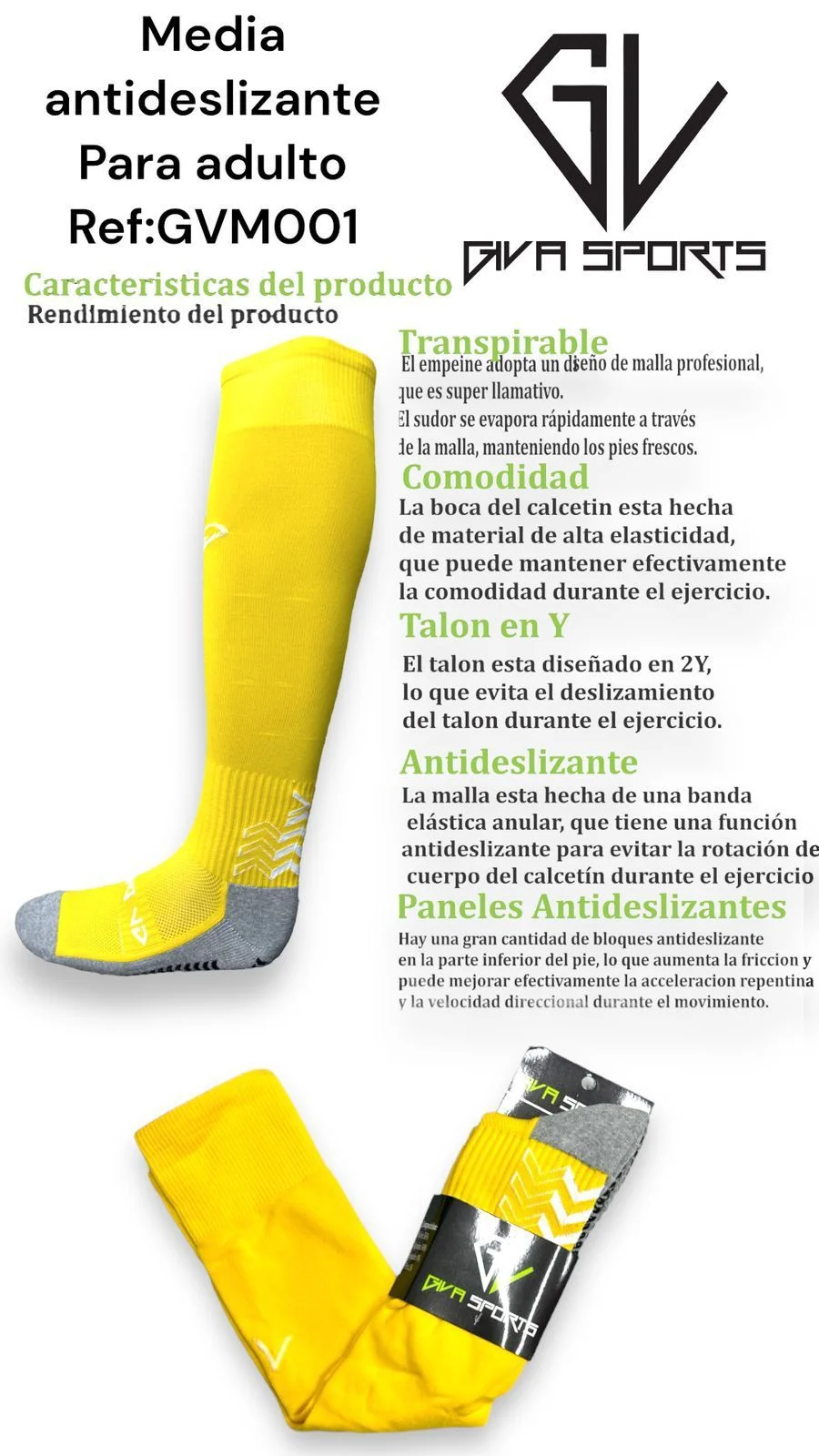 MEDIAS ANTIDESLIZANTES LARGA
